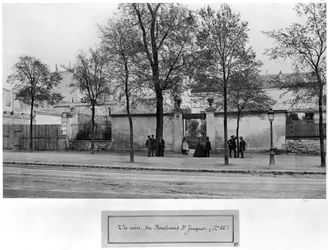 Boulevard Saint-Jacques, nr. 66, studio van Charles Marville, Parijs, 1858-78